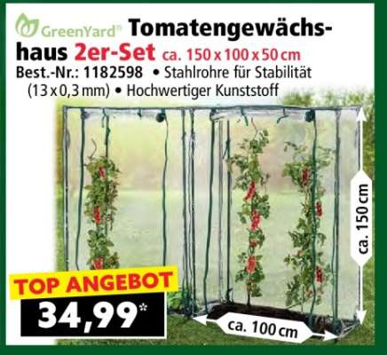 Tomatengewächshaus 2er-Set