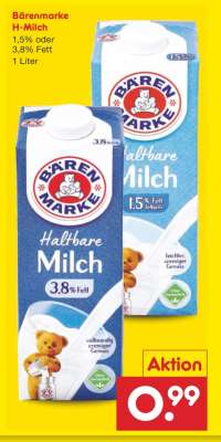 Bärenmarke H-Milch