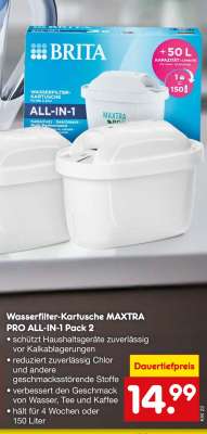 Wasserfilter-Kartusche MAXTRA PRO ALL-IN-1 Pack 2