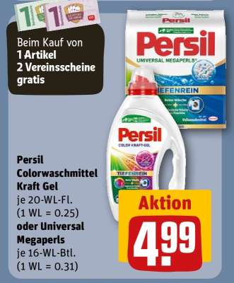 Persil Colorwaschmittel Kraft Gel oder Universal Megaperls