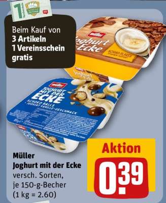 MÜLLER Joghurt mit der Ecke