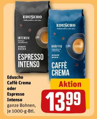 Eduscho Caffè Crema oder Espresso Intenso