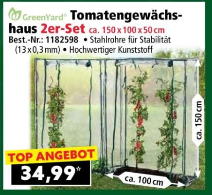 Tomatengewächshaus 2er-Set