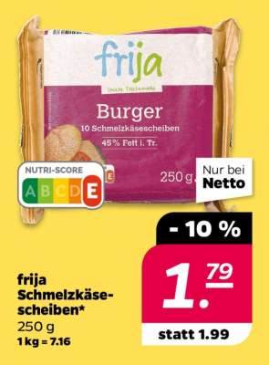 frija Schmelzkäsescheiben