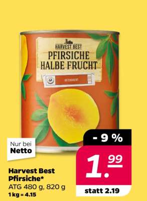 Harvest Best Pfirsiche
