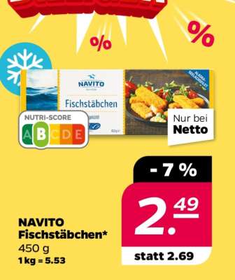 NAVITO Fischstäbchen