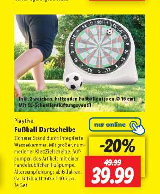Playtive Fußball Dartscheibe