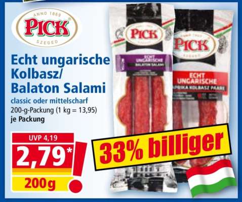 Echt ungarische Kolbasz/Balaton Salami