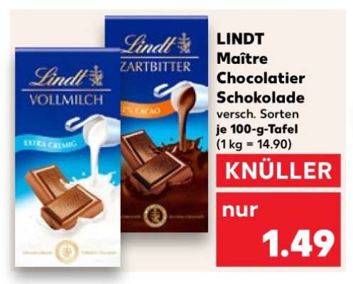 Lindt Maître Chocolatier Schokolade