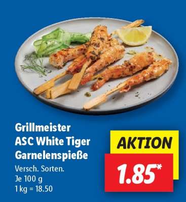 Grillmeister ASC White Tiger Garnelenspieße