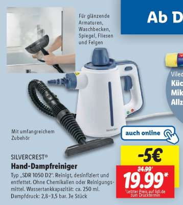 SILVERCREST® Hand-Dampfreiniger