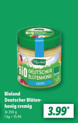 Bioland Deutscher Blütenhonig cremig