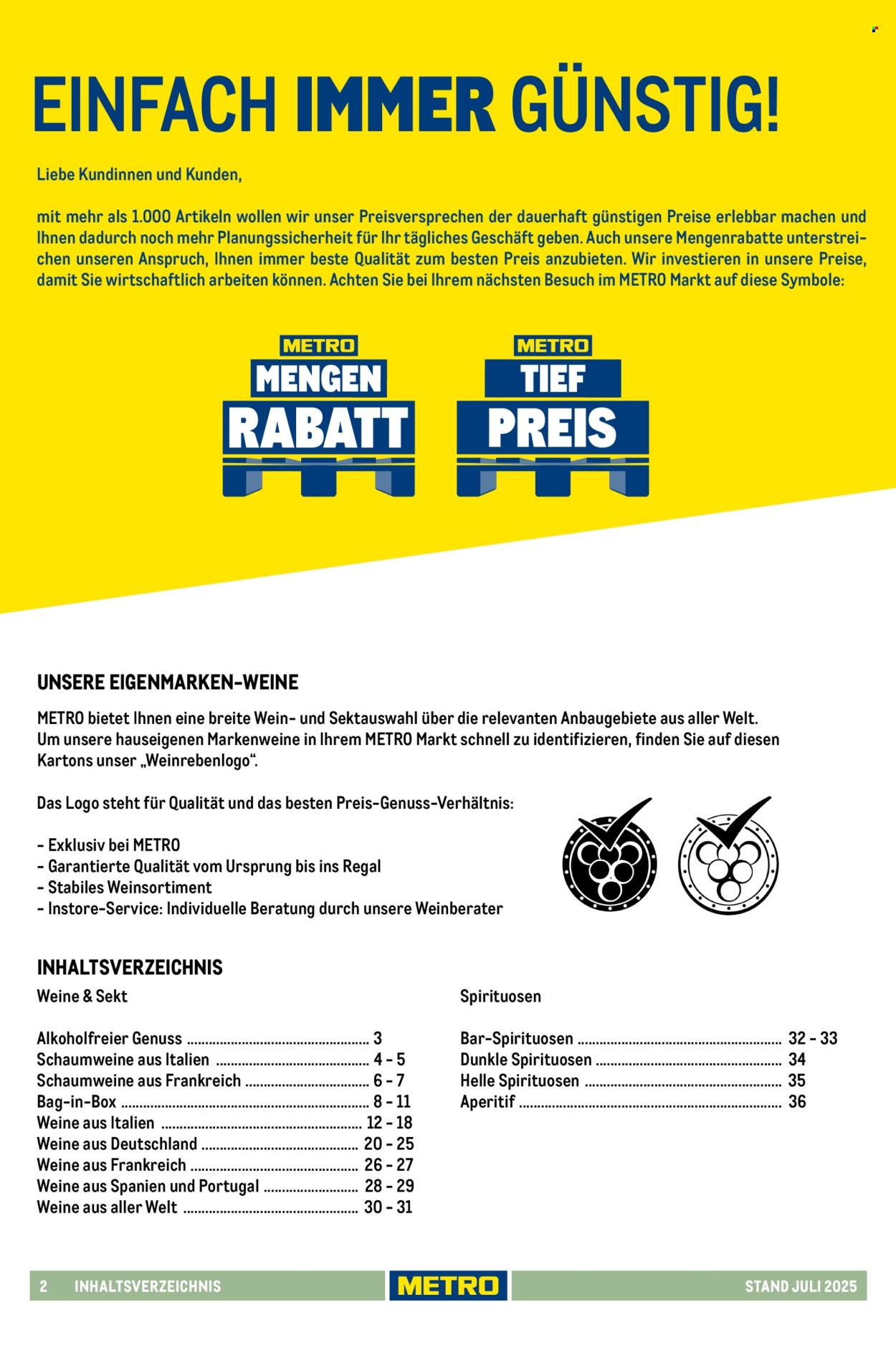 Metro Prospekte . Seite 2