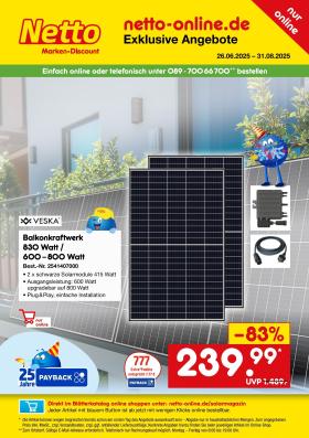 Netto Marken-Discount - Online-Sonderangebote Solar