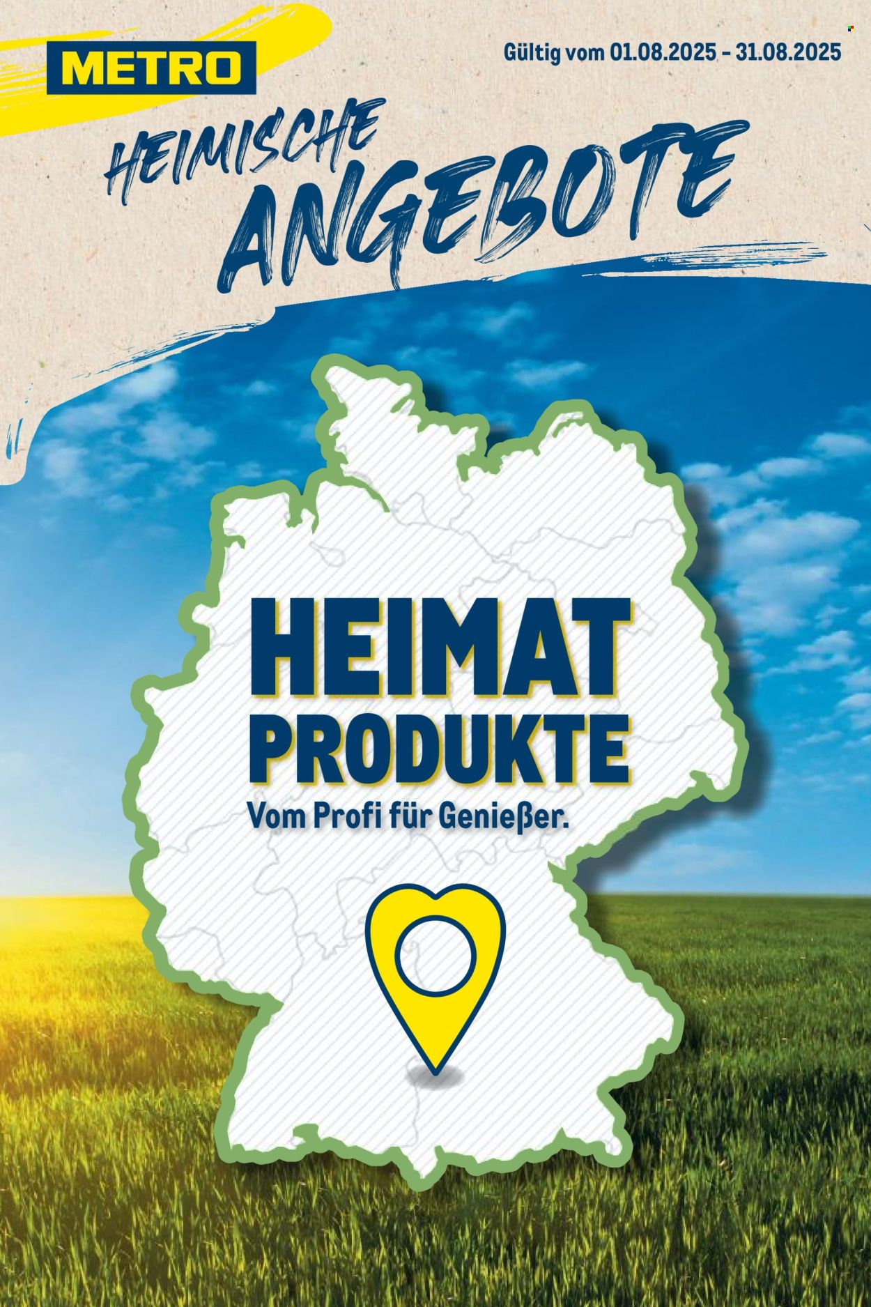 Metro Prospekte  - 1.8.2025 - 31.8.2025. Seite 1