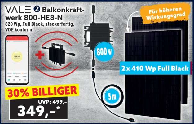 VALE 2 Balkonkraftwerk 800-HE8-N
