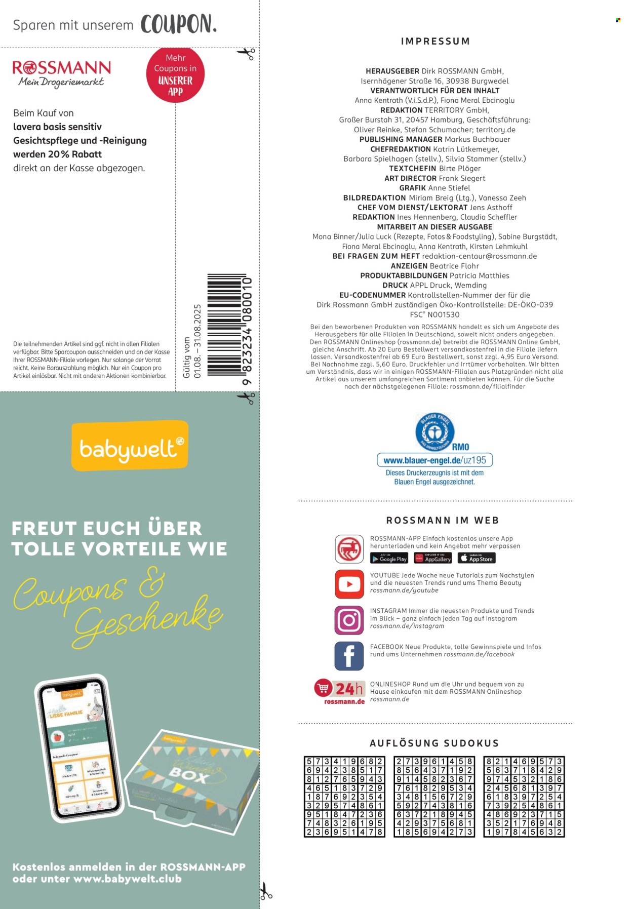 Rossmann Prospekte  - 1.8.2025 - 31.8.2025. Seite 104
