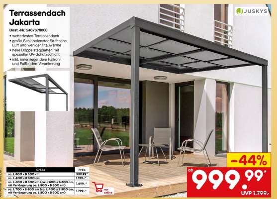 Terrassendach Jakarta