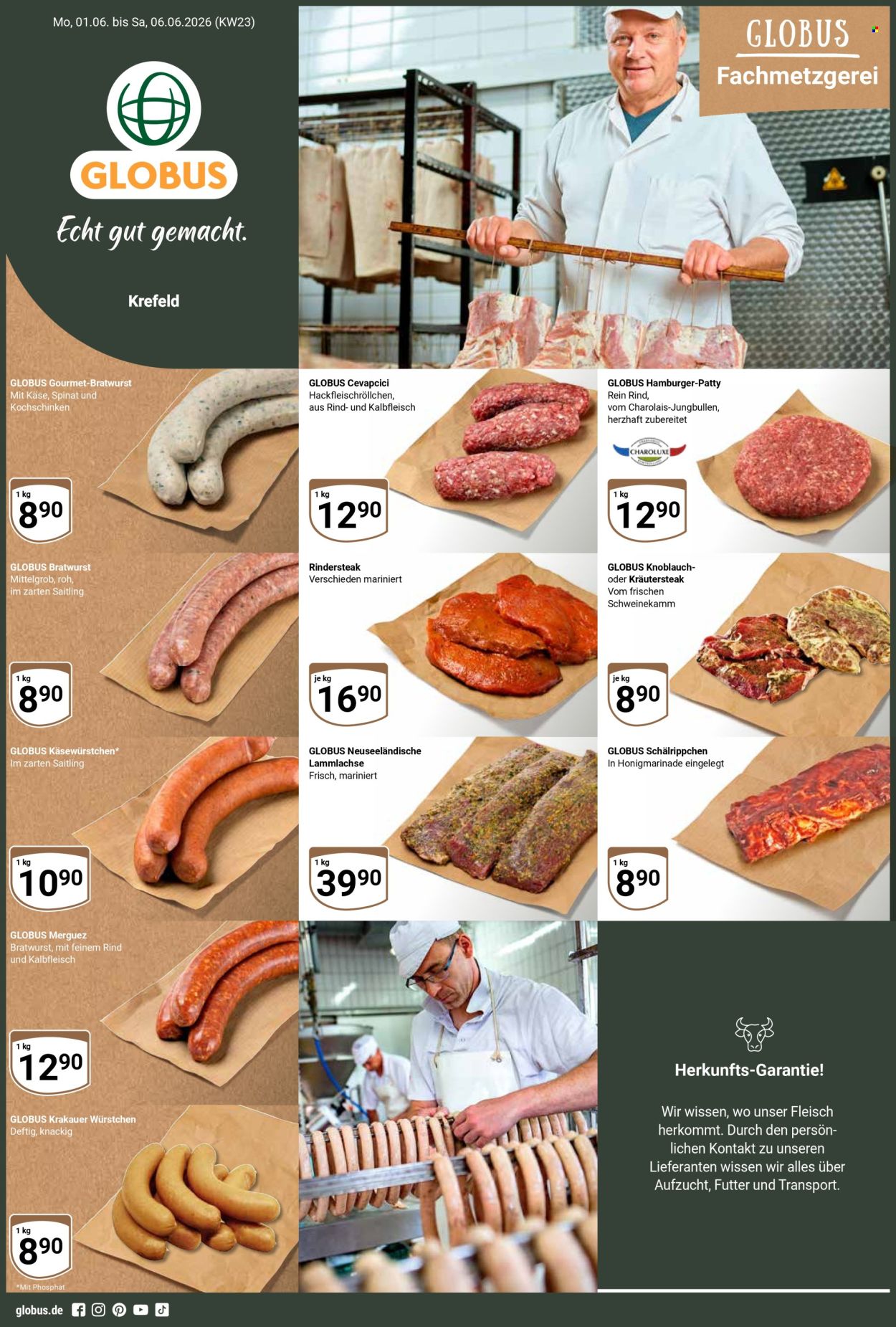 Globus Prospekte  - 1.6.2026 - 6.6.2026. Seite 1