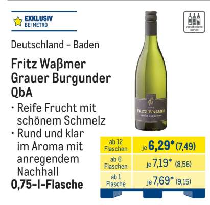 Fritz Waßmer Grauer Burgunder QbA