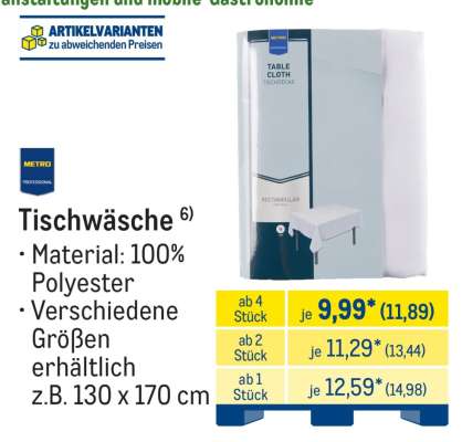 Tischwäsche
