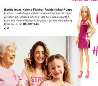 Barbie loves Helene Fischer Fashionistas-Puppe