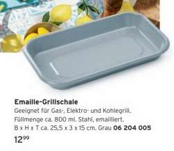 Emaille-Grillschale