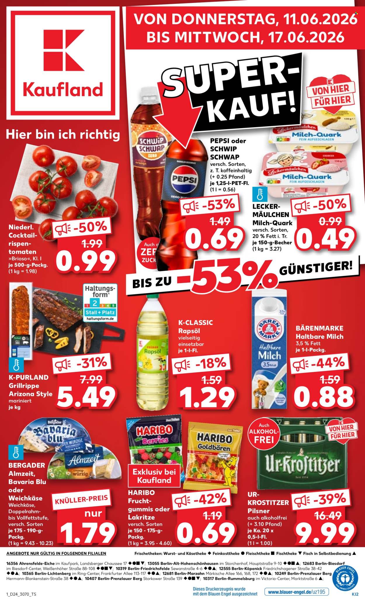Kaufland Prospekte  - 11.6.2026 - 17.6.2026. Seite 1