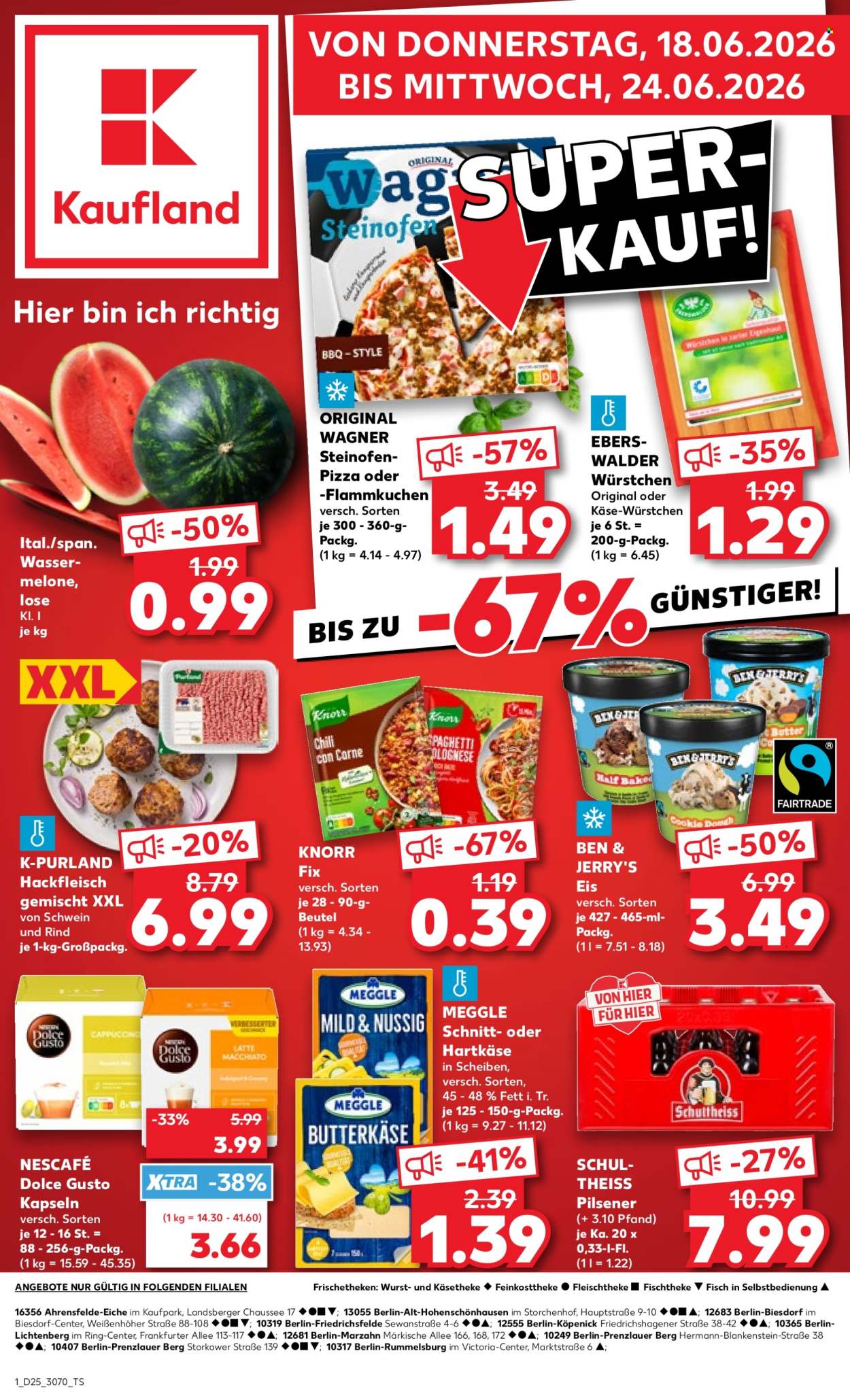 Kaufland Prospekte  - 18.6.2026 - 24.6.2026. Seite 1