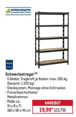 Schwerlastregal*