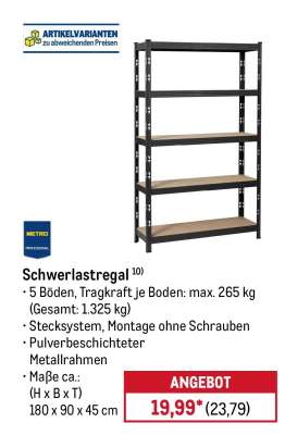 Schwerlastregal*