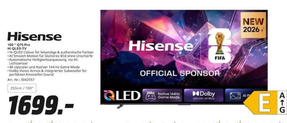 Hisense 100" Q75 Pro