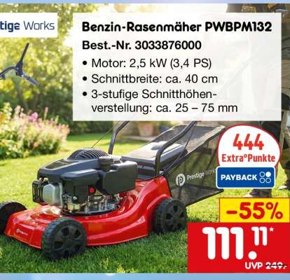 Benzin-Rasenmäher PWBPM132