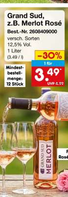 Grand Sud, z.B. Merlot Rosé