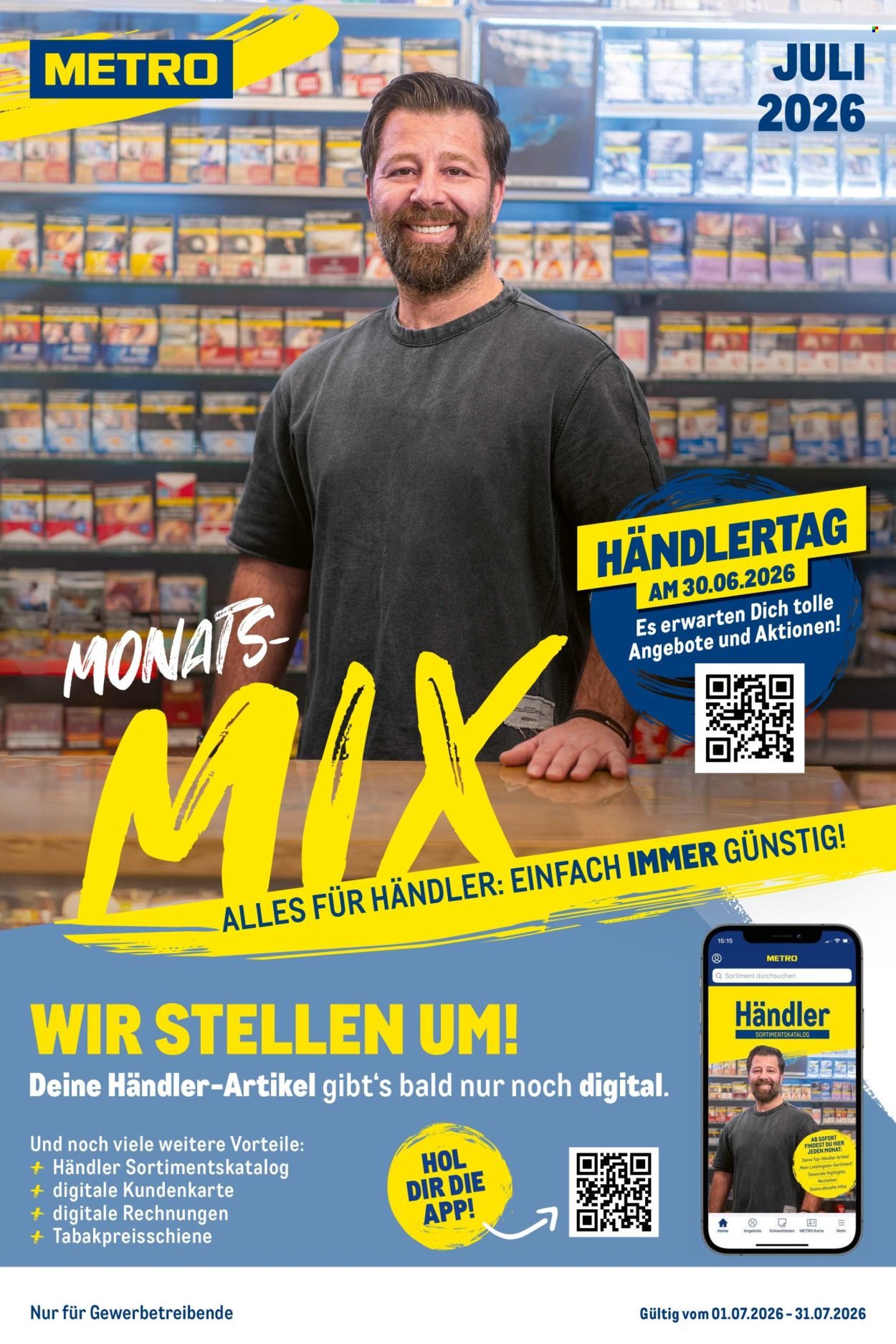Metro Prospekte  - 1.7.2026 - 31.7.2026. Seite 1