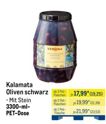 Kalamata Oliven schwarz
