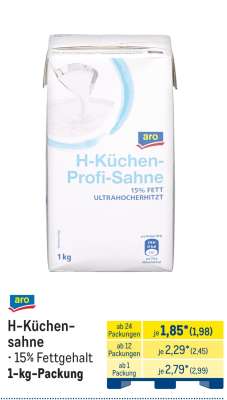 aro H-Küchensahne