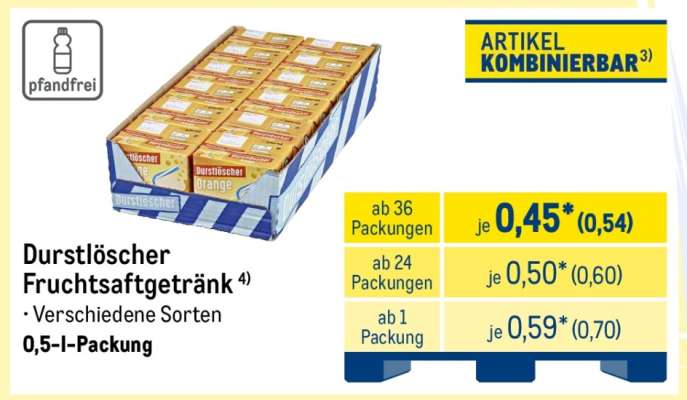 Durstlöscher Fruchtsaftgetränk