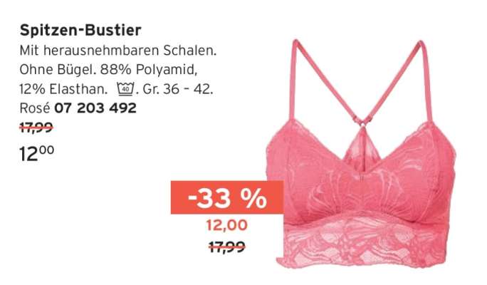 Spitzen-Bustier