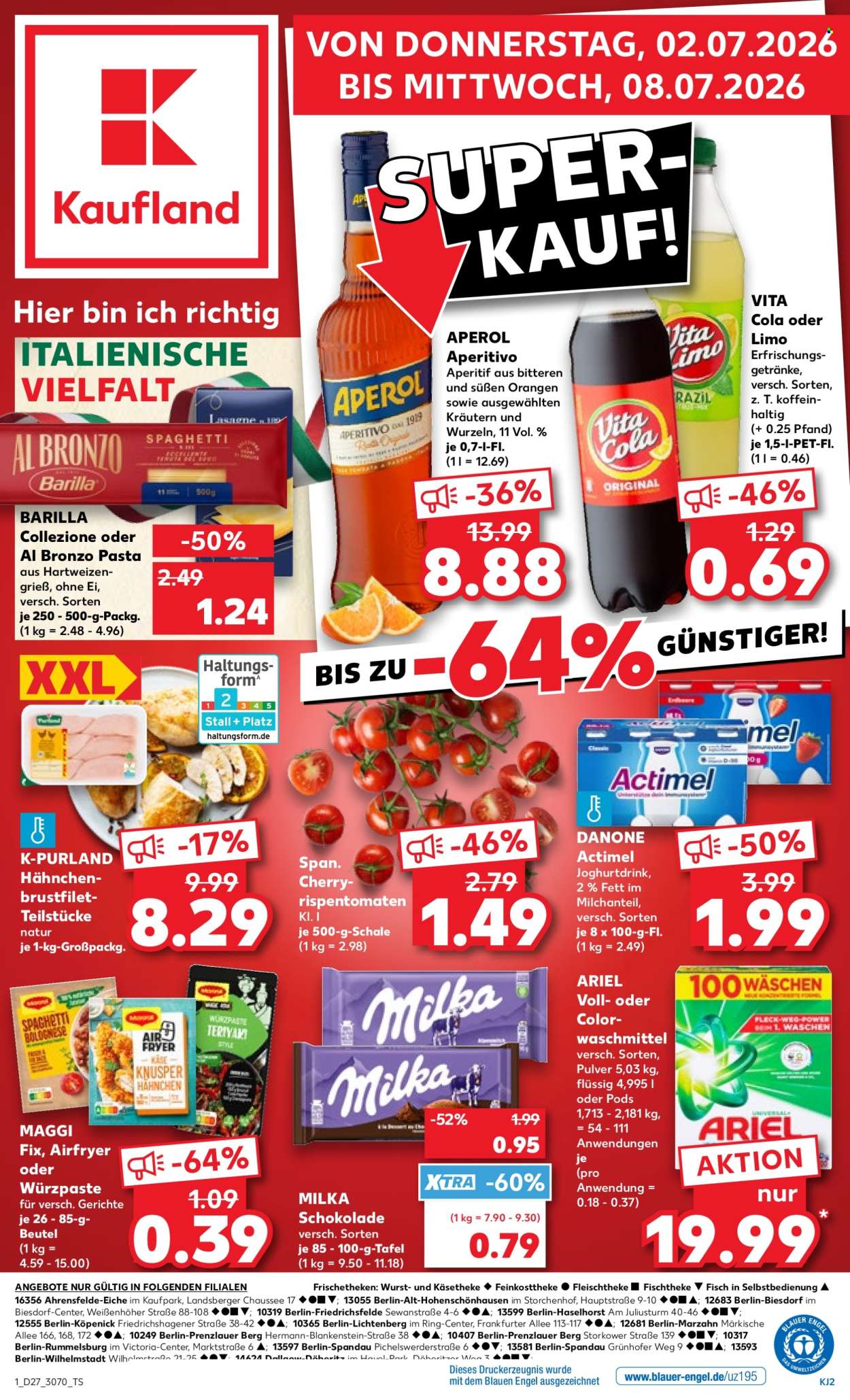 Kaufland Prospekte  - 2.7.2026 - 8.7.2026. Seite 1