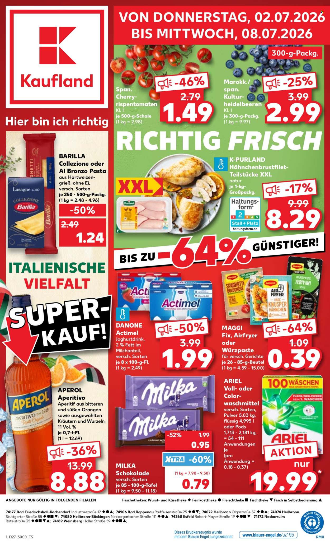 Kaufland Prospekte  - 2.7.2026 - 8.7.2026. Seite 1