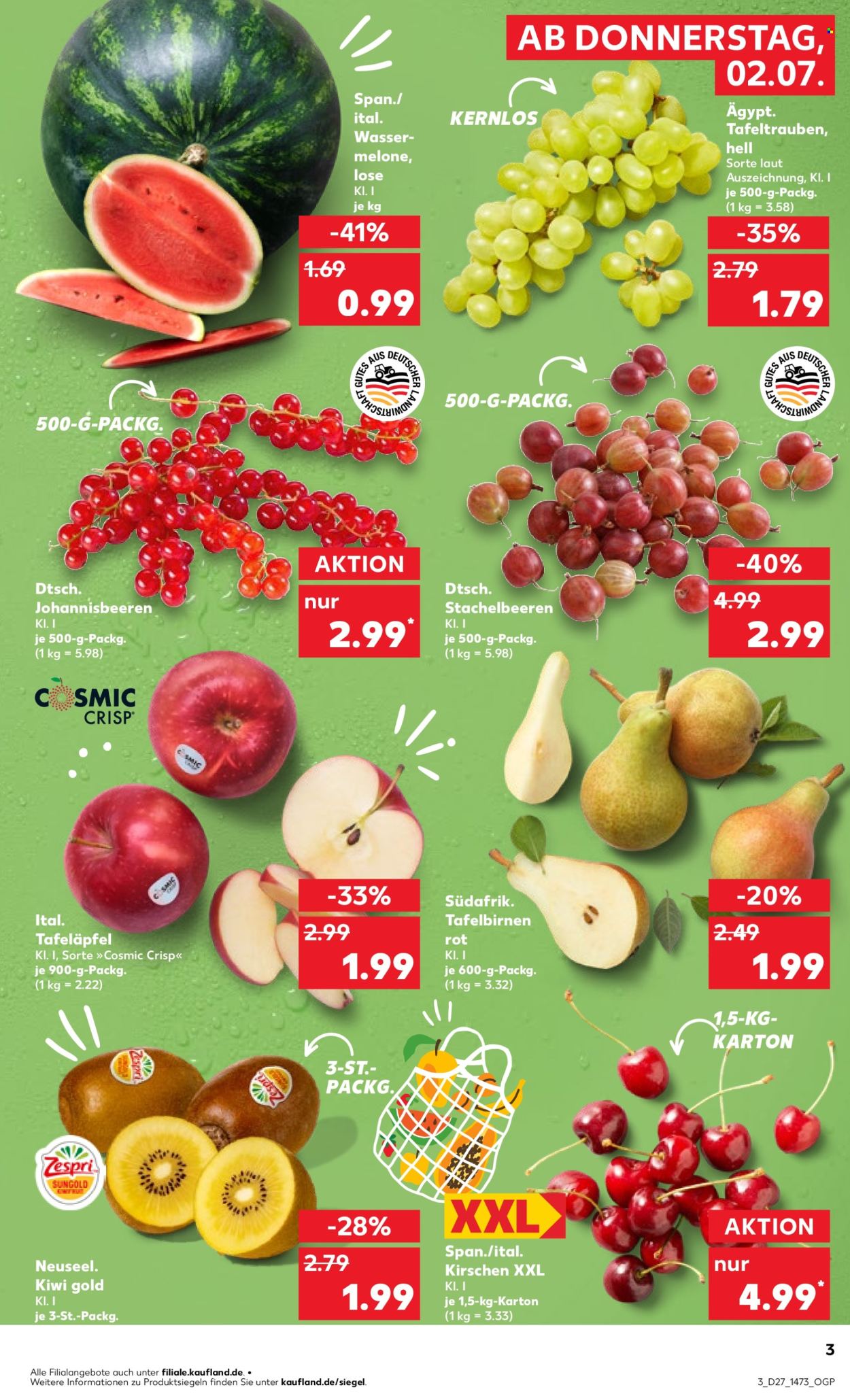 Kaufland Prospekte  - 2.7.2026 - 8.7.2026. Seite 3