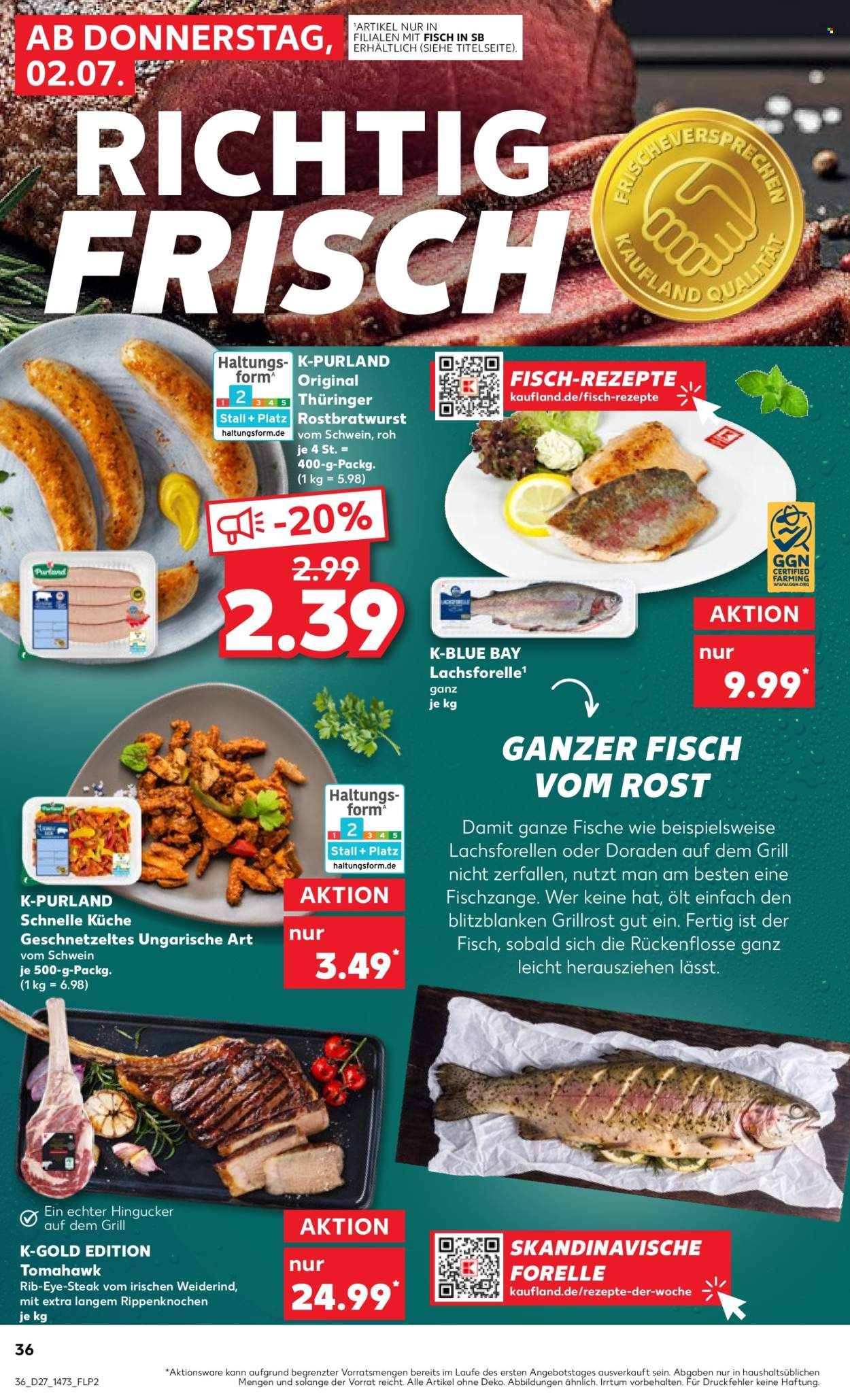 Kaufland Prospekte  - 2.7.2026 - 8.7.2026. Seite 36