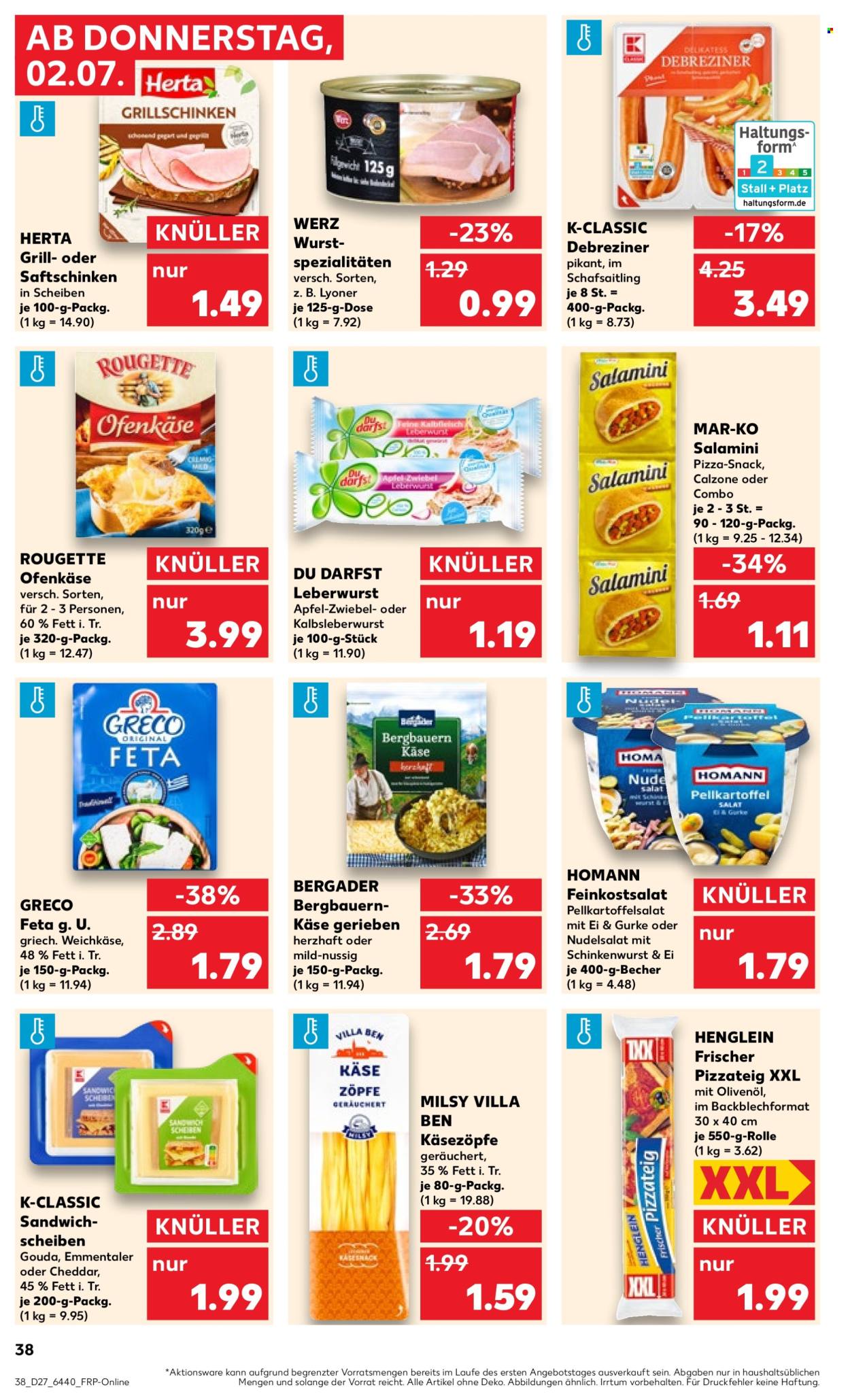 Kaufland Prospekte  - 2.7.2026 - 8.7.2026. Seite 38