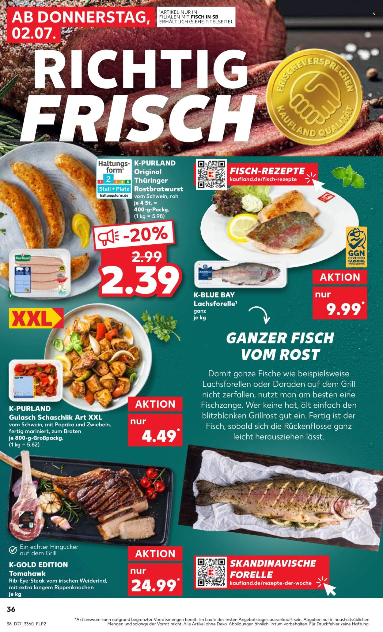 Kaufland Prospekte  - 2.7.2026 - 8.7.2026. Seite 36