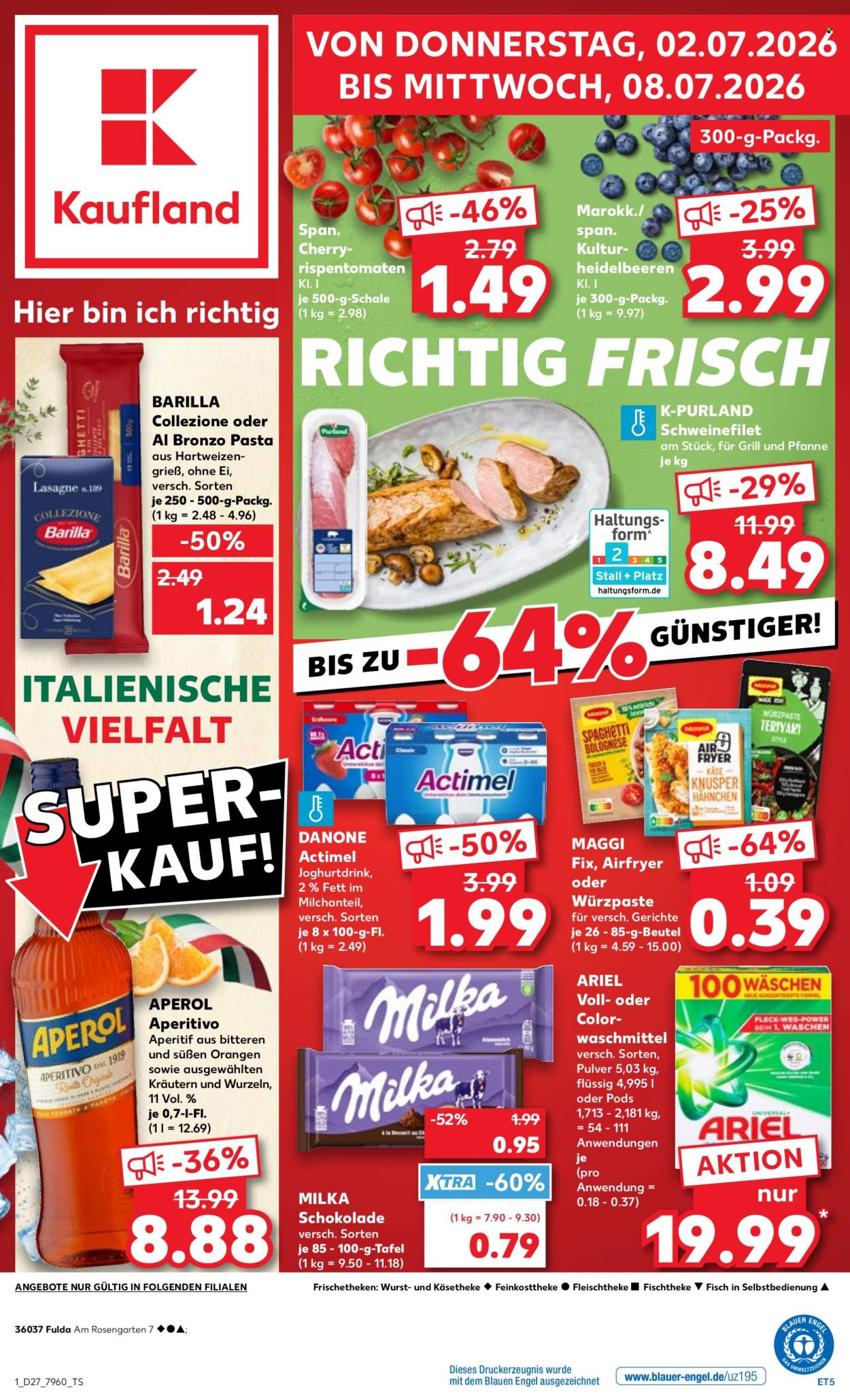 Kaufland Prospekte  - 2.7.2026 - 8.7.2026. Seite 1