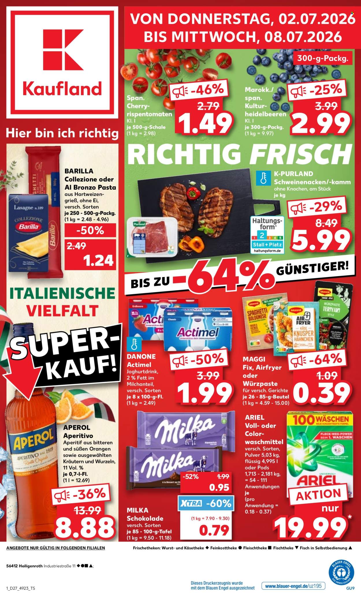 Kaufland Prospekte  - 2.7.2026 - 8.7.2026. Seite 1