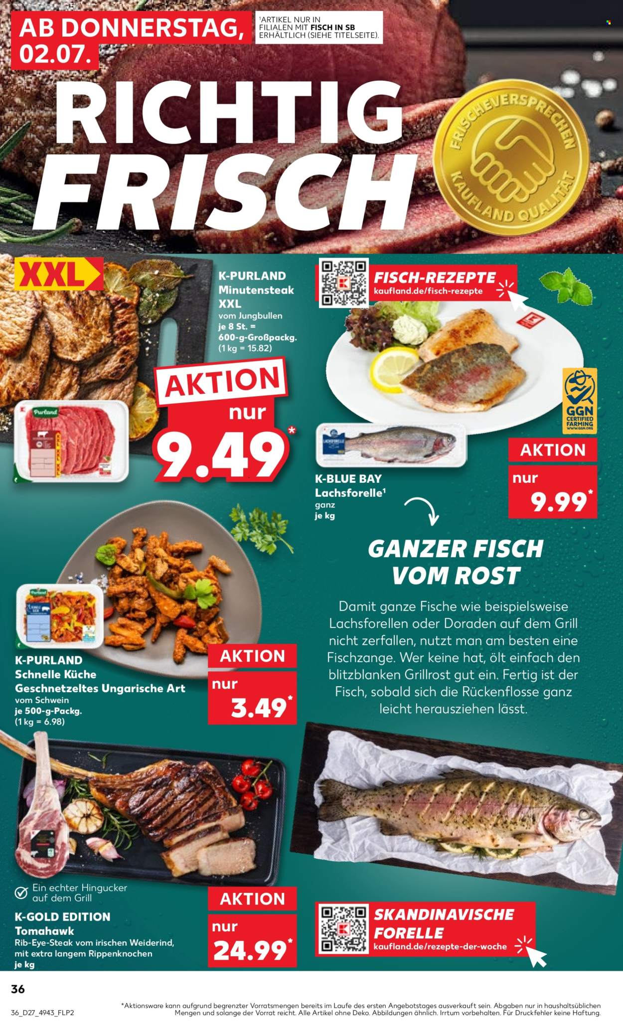 Kaufland Prospekte  - 2.7.2026 - 8.7.2026. Seite 36