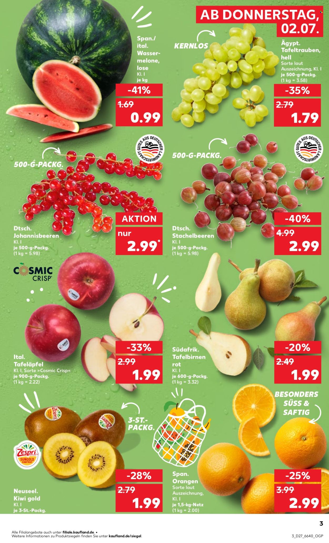 Kaufland Prospekte  - 2.7.2026 - 8.7.2026. Seite 3