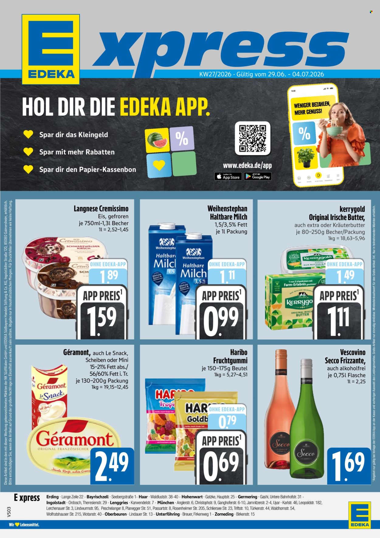Edeka Prospekte  - 29.6.2026 - 4.7.2026. Seite 1